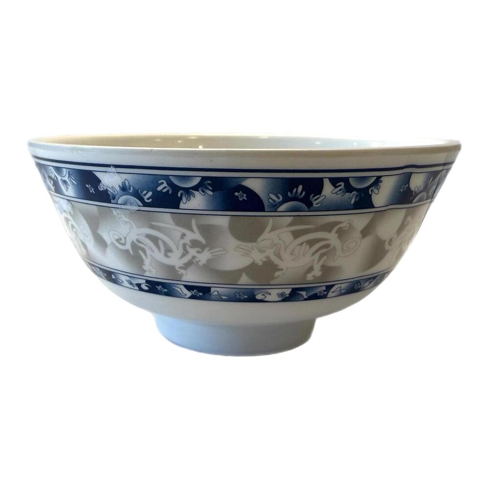 Thunder Group TAR-HONG Melamine 4.5” Rice Bowl – Blue & White